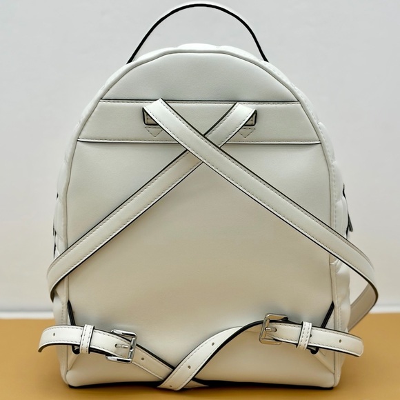 Michael Kors Sheila Quilted Medium Backpack with Top Handle Optic White main image 11
